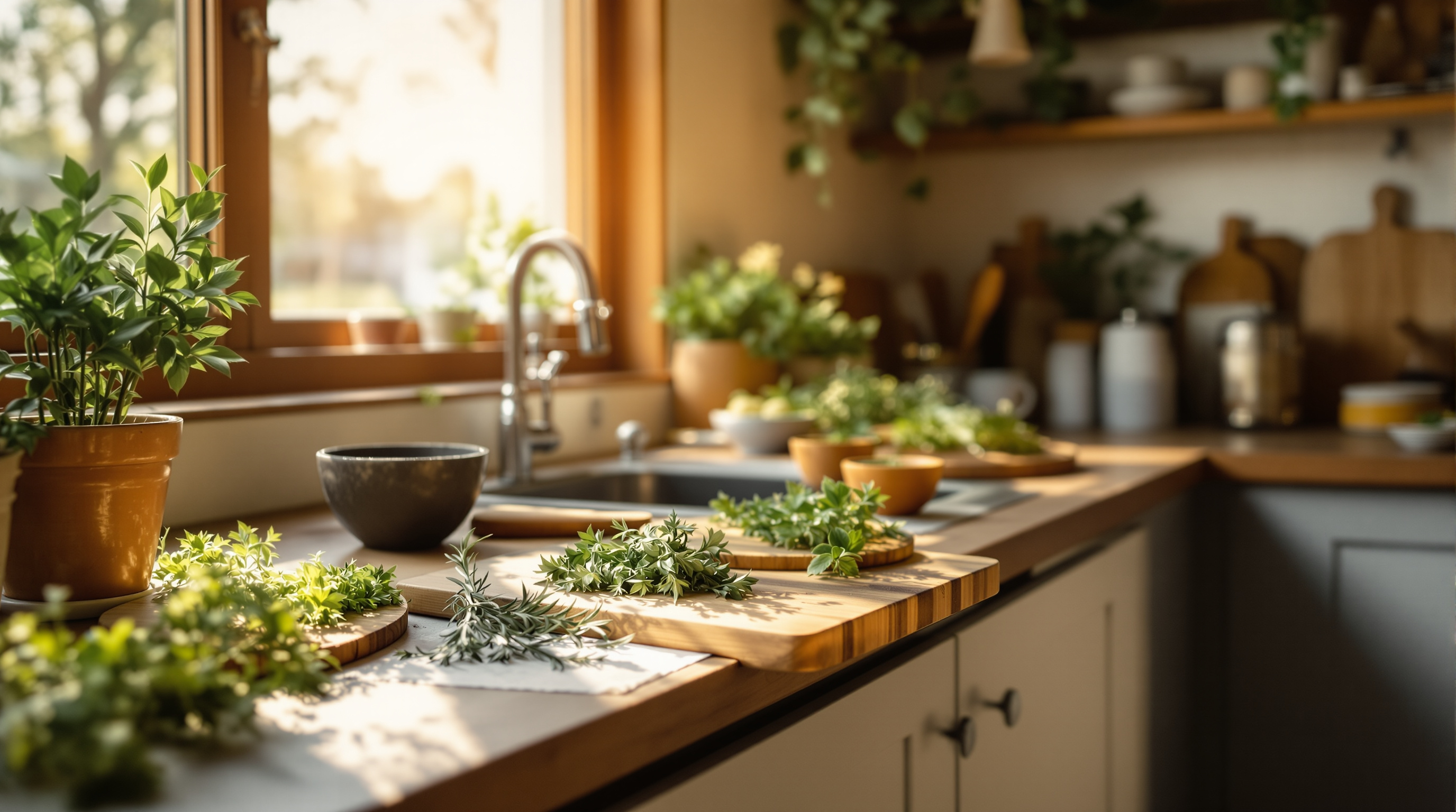 A warm, inviting home kitchen